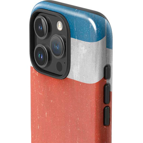 Costa Rican Flag Distressed iPhone 16 Pro Max Impact Case
